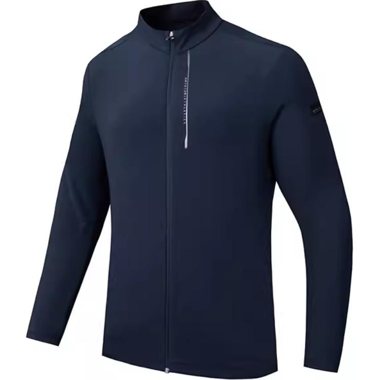 Anta Training Series Slim Fit Zip Jacket in Midnight Blue 152437721N-4