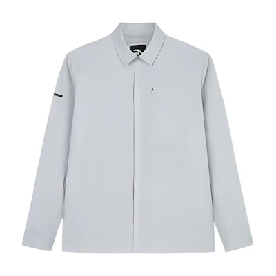 Anta Training Series Solid Color Chip Gray Long-Sleeve Jacket 952437605-5