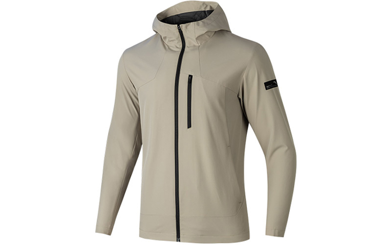 Anta Training Series Solid Color Hoodie Jacket in Charlotte Gray 152317626-1