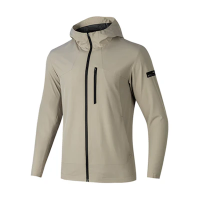 Anta Training Series Solid Color Hoodie Jacket in Charlotte Gray 152317626-1