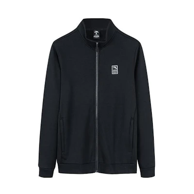 Anta Training Series Solid Color Logo High Neck Zip Jacket 152237705-3