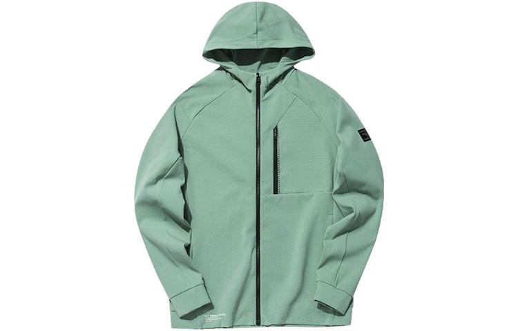 Anta Training Series Solid Color Loose Fit Hoodie Jacket Men 152137705-1