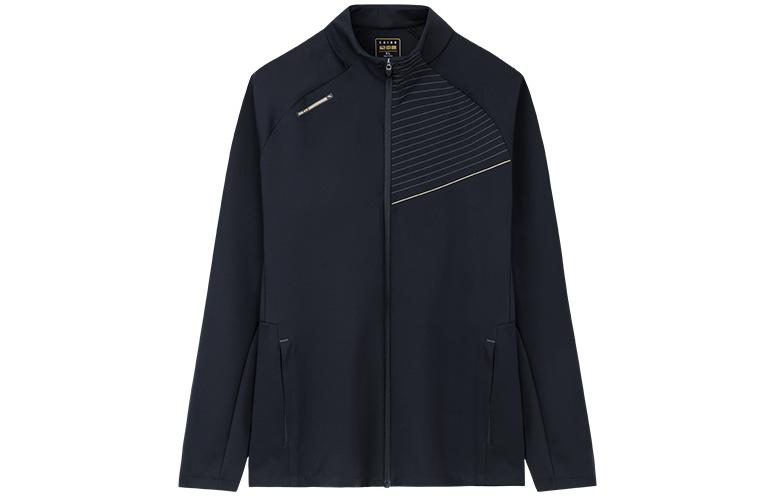 Anta Training Series Solid Color Zip-Up Jacket - Basic Black 152337706-2