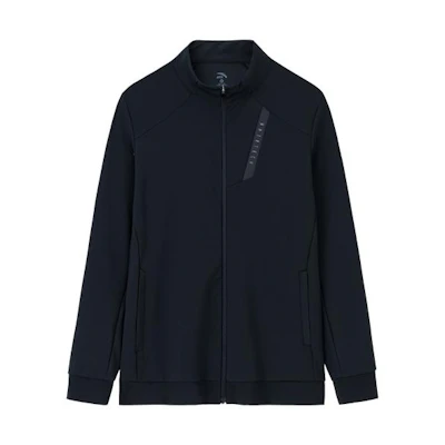 Anta Training Series Solid Zip-Up Jacket for Men - Basic Black 152337726-2