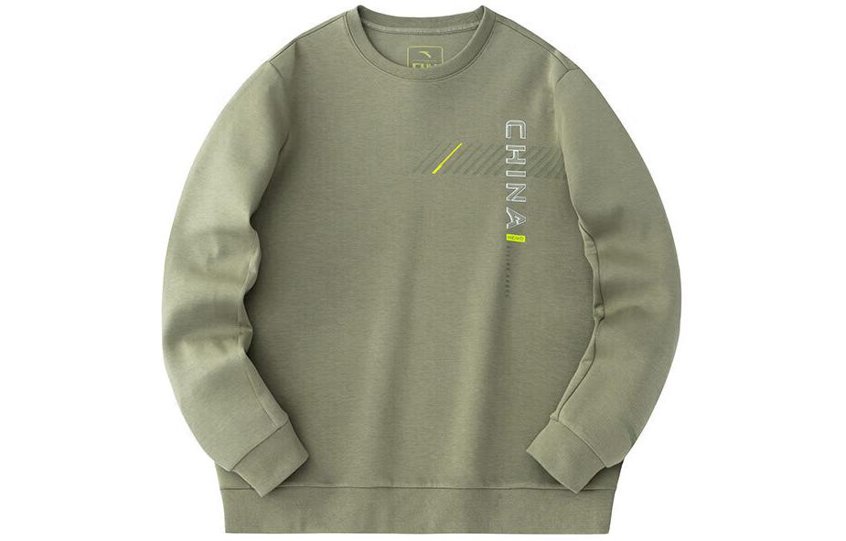 Anta Training Series Sports Casual Crewneck Sweatshirt Dry Olive 152417744-4