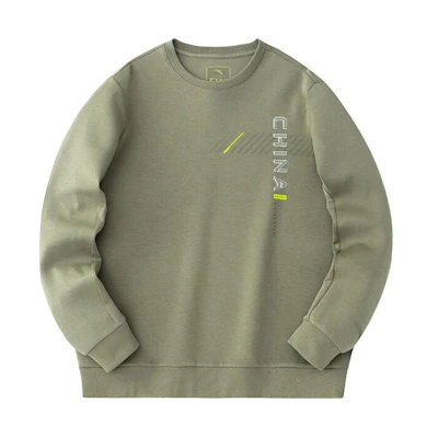 Anta Training Series Sports Casual Crewneck Sweatshirt Dry Olive 152417744-4