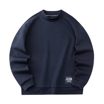 Anta Training Series SS22 Pullover Crewneck Sweatshirt Unisex Midnight Blue 952217735-4