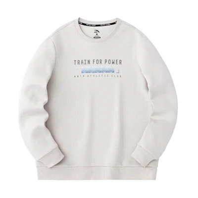 Anta Training Series Stretch Knit Sweatshirt - Beige 152417706-1