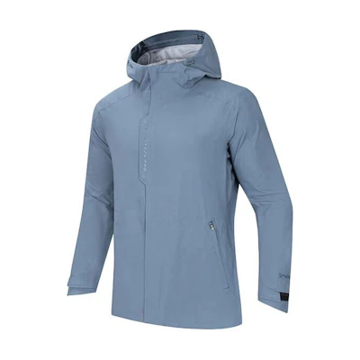 Anta Training Series Thick Hoodie Jacket - Gray Shadow Green 152417601S-2