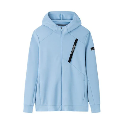 Anta Training Series Thick Knitted Hoodie Jacket - Serene Blue 152337709N-1