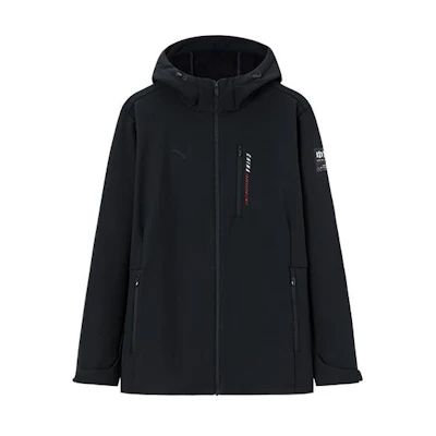 Anta Training Series Thick Zip-Up Letter Hoodie Jacket - Basic Black 152347613-2