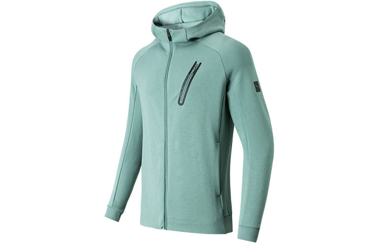 Anta Training Series Unisex Green Knit Hoodie Jacket 152147715-2