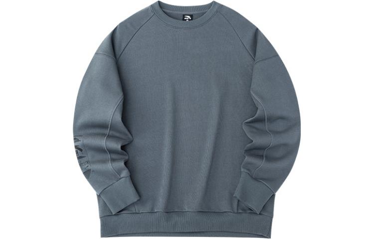 Anta Training Series Unisex Pullover Crewneck Sweatshirt Dark Gray 952237719-4