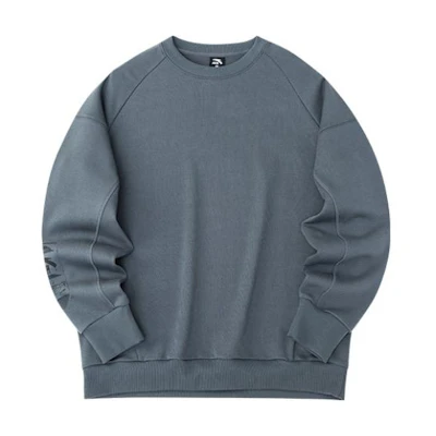 Anta Training Series Unisex Pullover Crewneck Sweatshirt Dark Gray 952237719-4