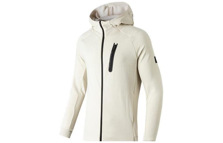 Anta Training Series Warm Hoodie Jacket in Coix Seed Gray 152147711-1