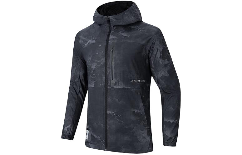 Anta Training Series Water-Repellent Hooded Jacket Basic Black 152417611-2