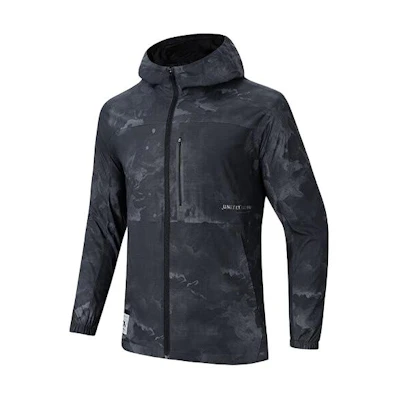 Anta Training Series Water-Repellent Hooded Jacket Basic Black 152417611-2