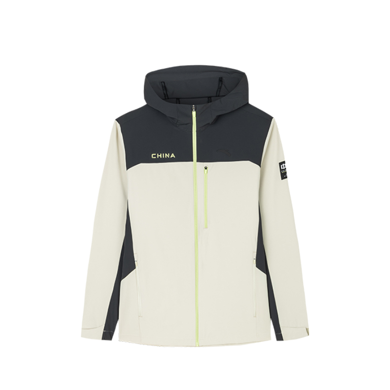Anta Training Series Water-Repellent UV Protection Jacket - Smoky Gray/Cool Gray 152437625-2