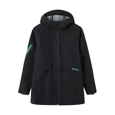 Anta Training Series Water-Resistant Hooded Jacket Black 952137602-2