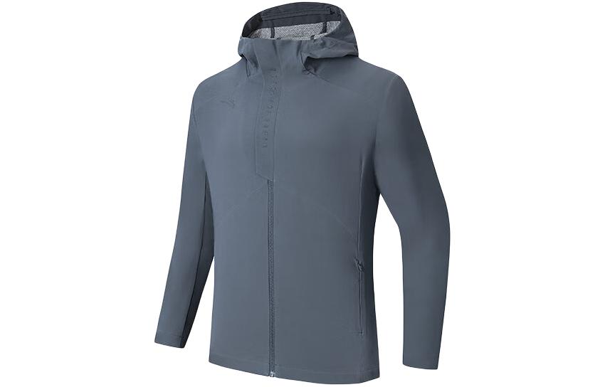 Anta Training Series Water-Resistant Outdoor Woven Jacket Men’s Grey 952417602-2