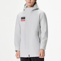 Shop Anta Training Series Waterproof Long Hooded Down Jacket Men’s - Winter Gray 152417909-1