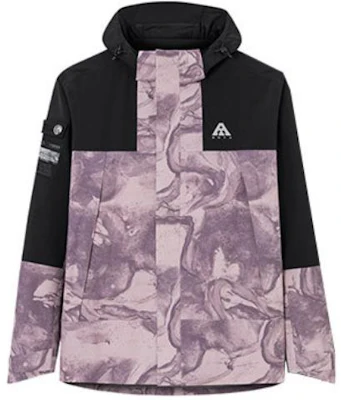 安踏防水風衣外套 粉黑配色連帽運動外套 952347614-4 Order 安踏防水風衣外套 粉黑配色連帽運動外套 952347614-4