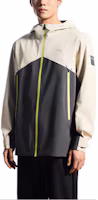 Shop Anta Training Series Waterproof Windproof Hooded Outdoor Jacket - Gray 152437605-8