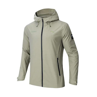 Anta Training Series Waterproof Windproof Jacket - Olive Green 152417635-2