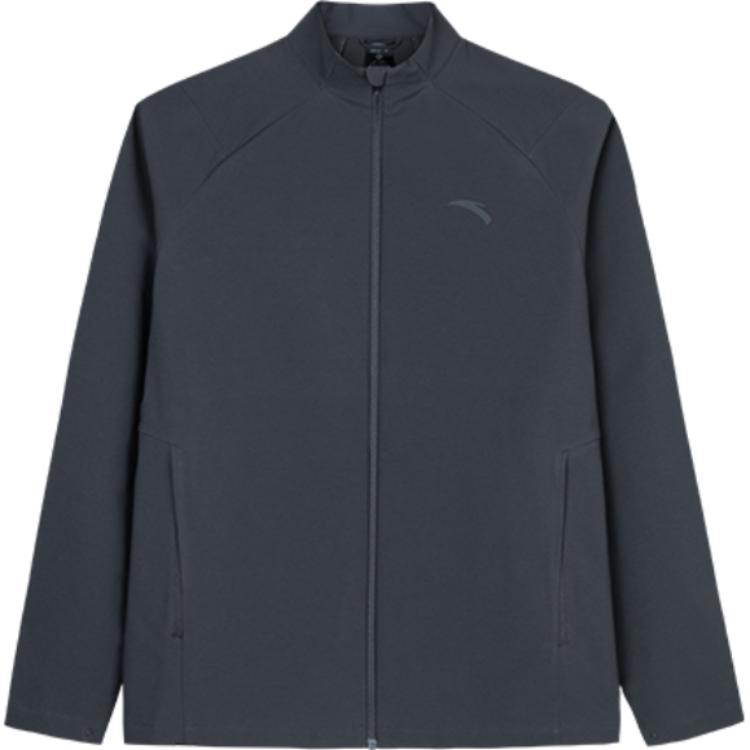 Anta Training Series Wax Gray Long-Sleeve Jacket - Comfortable & Warm 952437603-2