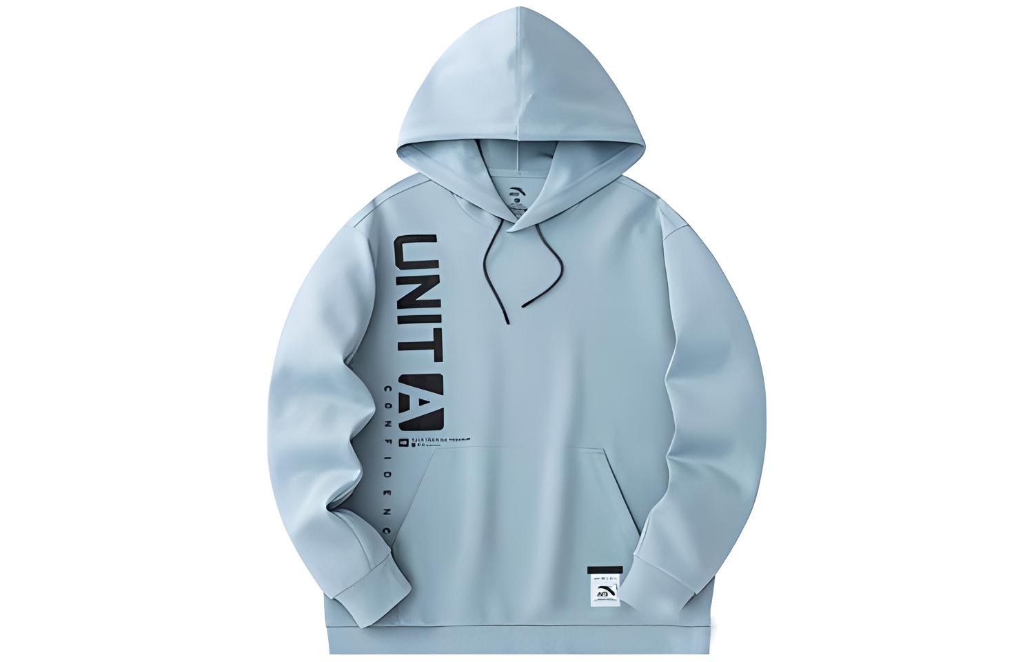 Anta Training Series White Blue Loose Fit Hoodie 152417713-2