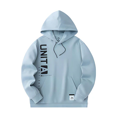 Anta Training Series White Blue Loose Fit Hoodie 152417713-2