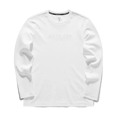 Anta Training Series White Logo Print Long-Sleeve Sweatshirt 152037401-2