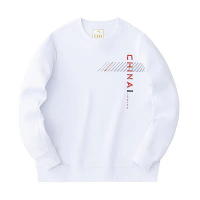 Anta Training Series White Pullover Sweatshirt Casual Sportswear 152417744-1