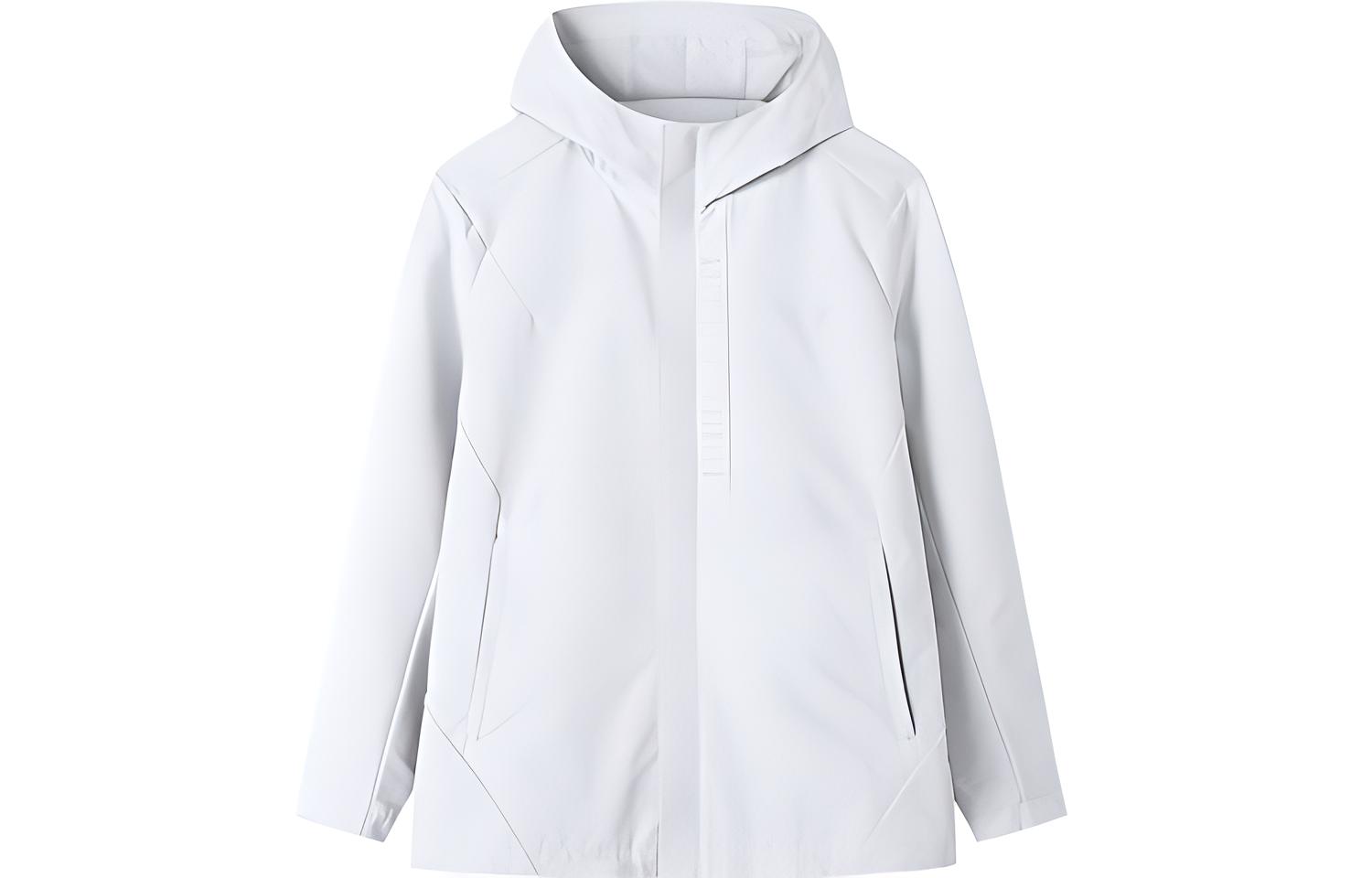 Anta Training Series Windbreaker Hooded Jacket - Breeze Gray 152217606-1