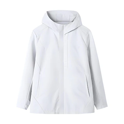 Anta Training Series Windbreaker Hooded Jacket - Breeze Gray 152217606-1