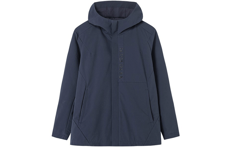Anta Training Series Windproof Hooded Jacket Midnight Blue 152217606-2