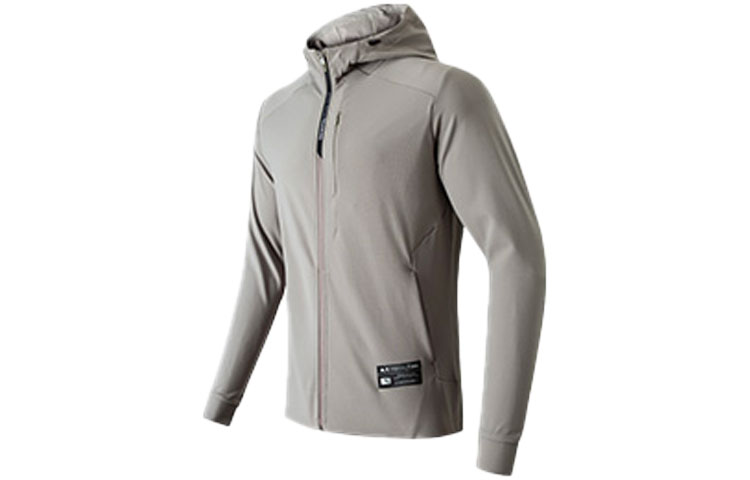 Anta Training Series Windproof Hooded Jacket Stroll Grey 952137709-4