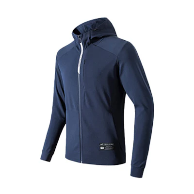 Anta Training Series Windproof Hoodie Jacket Midnight Blue 952137709-3