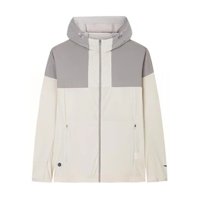 Anta Training Series Windproof Jacket - Gray/Off-White Colorblock 152437608-3