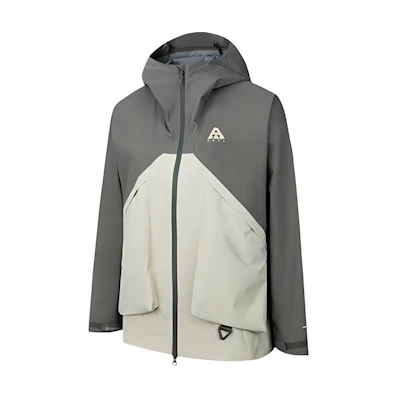 Anta Training Series Windproof Jacket Unisex - Deep Olive/Beige for Hiking & Urban Use 962437602-2