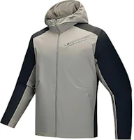 Anta Training Series Woven Letter Hooded Zip Jacket - Khaki/Black 952447604-4 Anta Training Series Woven Letter Hooded Zip Jacket - Khaki/Black 952447604-4