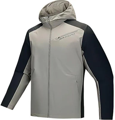 Anta Training Series Woven Letter Hooded Zip Jacket - Khaki/Black 952447604-4 Buy Anta Training Series Woven Letter Hooded Zip Jacket - Khaki/Black 952447604-4