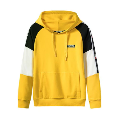 Anta Training Series Yellow Colorblock Pullover Hoodie for Men 15937717-5