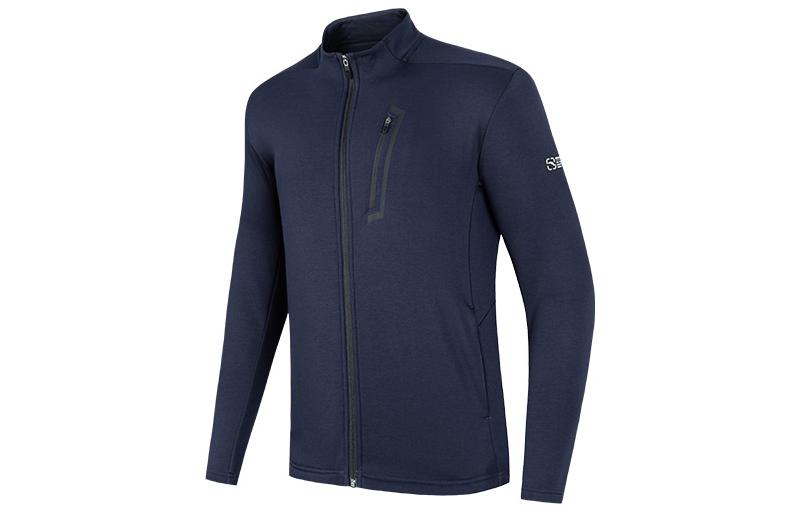 Anta Training Series Zip-Up Fleece Jacket with Stand Collar - Solid Color 952237736-2