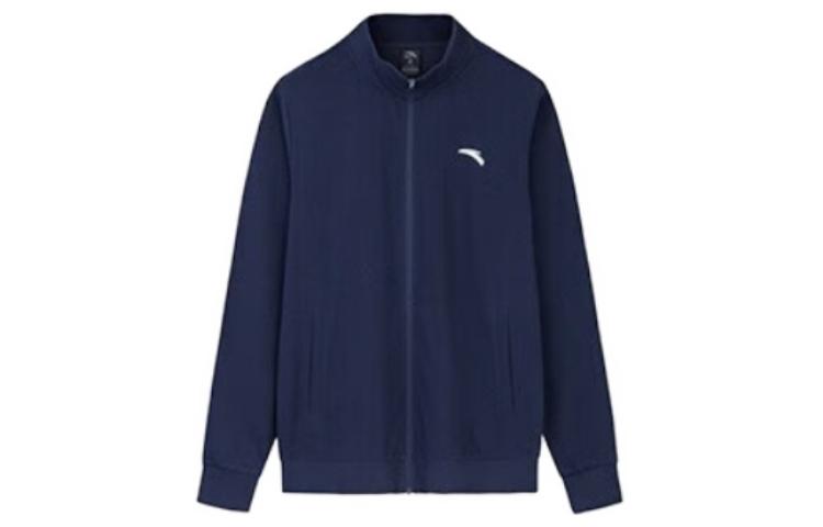 Anta Training Series Zip-Up High-Neck Sweatshirt Deep Midnight Blue 952357701-2