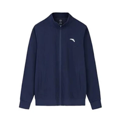 Anta Training Series Zip-Up High-Neck Sweatshirt Deep Midnight Blue 952357701-2