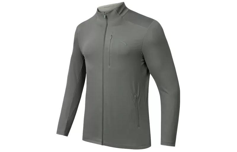 Anta Training Series Zip-Up Sports Jacket - Sparrow Brown 152427702-2