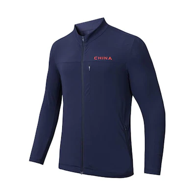 Anta Training Series Zipper High Collar Jacket - Midnight Blue 152427703-2
