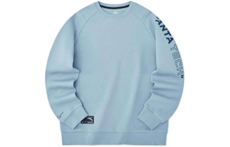 Anta Training Sweatshirt Grey Unisex Crewneck with Embroidered Side Logo 952237739-2
