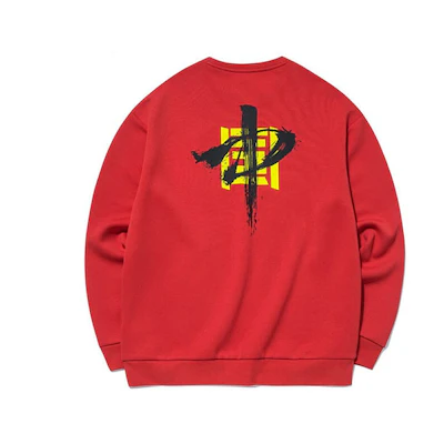Anta Training Tech Print Loose Sweatshirt Red Unisex 952137741-1
